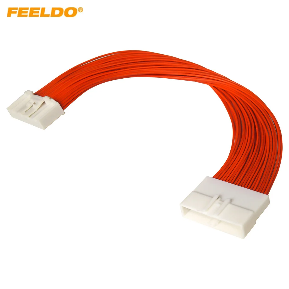 

FEELDO Car Stereo 40pin Male To Female Plug Wire Harness Adapter For Nissan Audio Wiring Connector Double Head Wire Harness