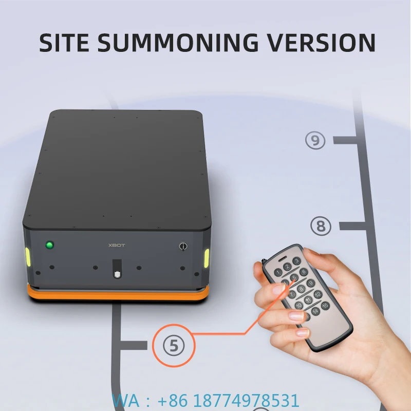 

AGV Robot System for Warehouse Transport with Rfid Card Branch Path Autonomous Chassis Intelligent Mobile Delivery Robot with
