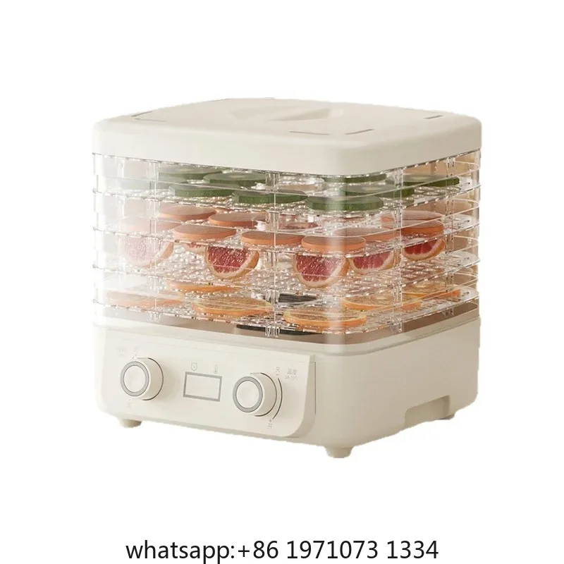 5-Tier Food Dehydrator, BPA-Free Plastic, 160W Drying Power, 30-70℃ Adjustable Temperature, 72H Timer, for Fruits/Herbs/Jerky,
