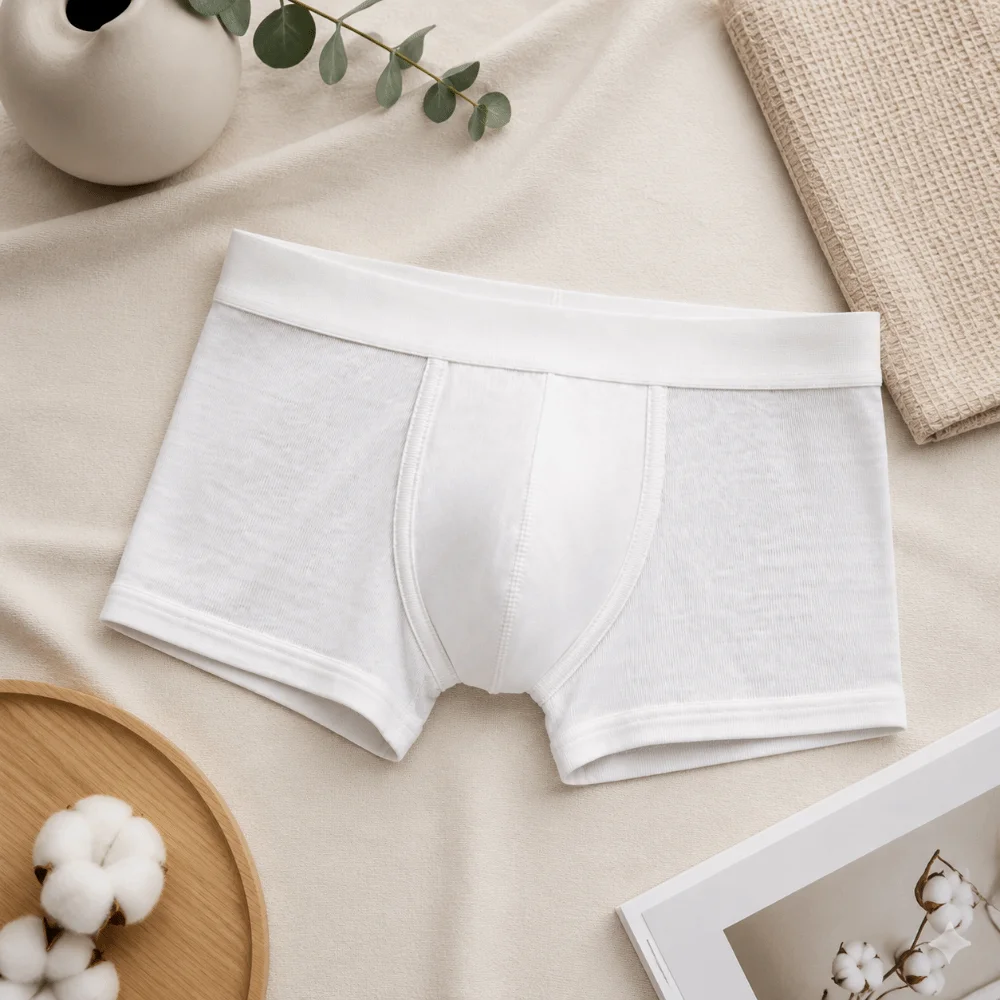 Underpants Low Waist Men's Boxer Briefs U Convex Pouch Simple Underwear Male Lingerie Briefs Boxers Shorts Four Seasons