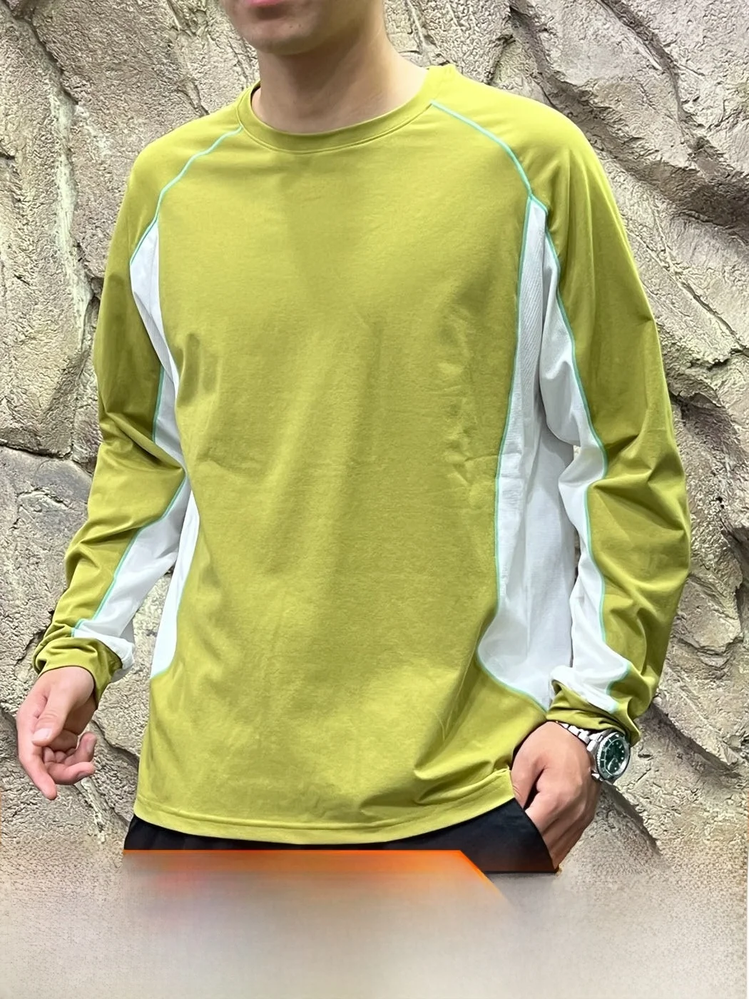 Functionality Meets Style: 3D Color Block Quick Dry Breathable Long Sleeve Base Shirt for Men And Women Outdoor Spring Autumn...