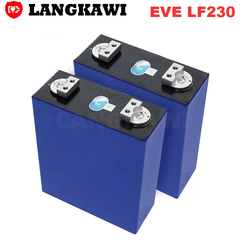 EVE 3.2V 230Ah LF230K LiFePO4 LFP Rechargeable Battery Cells Big Capacity with M6 Threaded Hole for Electrical Vehicle EVbus