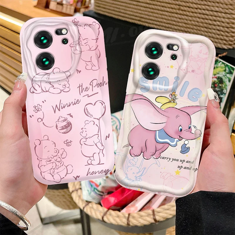 Disney Dumbo Winnie the Pooh Case For Xiaomi Redmi Note 13 12 11 Pro Plus 4G 5G 12S 11S 10 10S 9 9S 8 13C 12C 10C Turbo 3 Cover