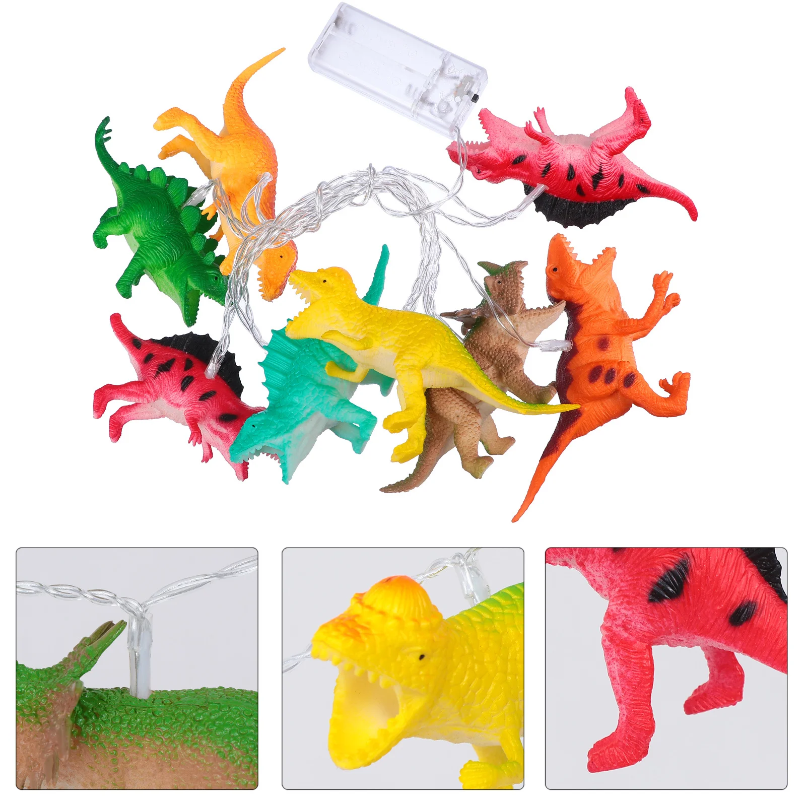 1 Set Dinosaur String Lights Operated Led String Light For Kids Room Decor Party Decoration Lamp Creative Lamps Home