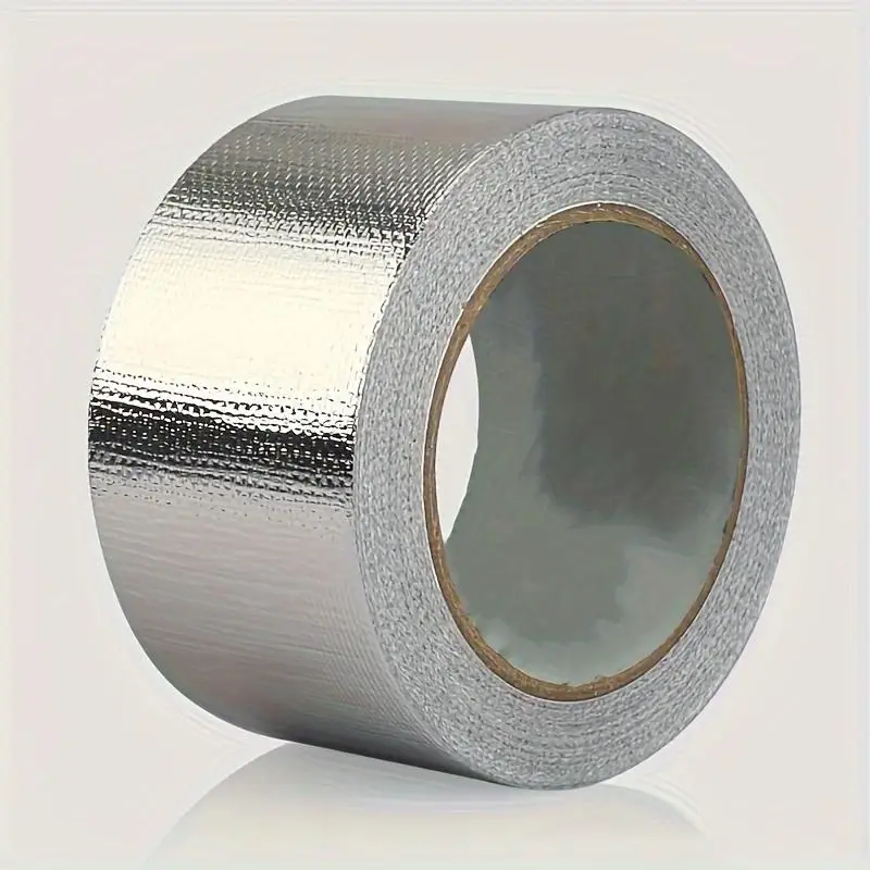 Heavy-Duty High-Temperature Resistant Fiberglass Aluminum Foil Tape for HVAC Sealing & Insulation Fireproof Duct Tape for Pipes