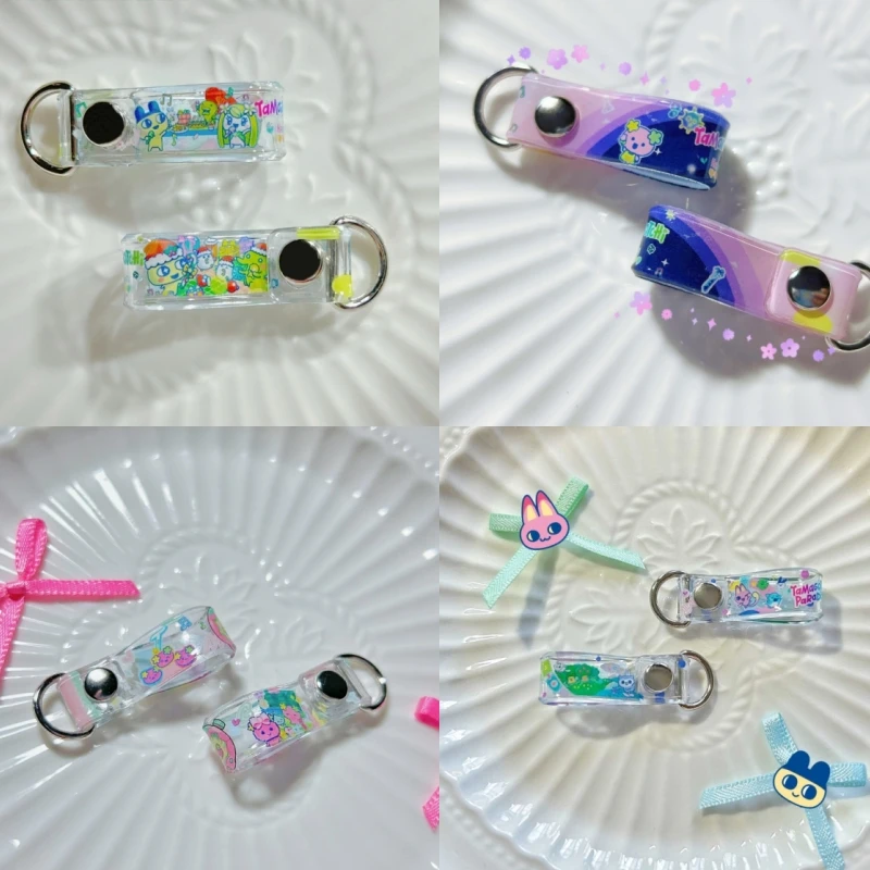 En Stock Tamagotchi alta transparencia grueso lindo Navidad edición limitada doble cara colgante dibujos animados periferia decorativa