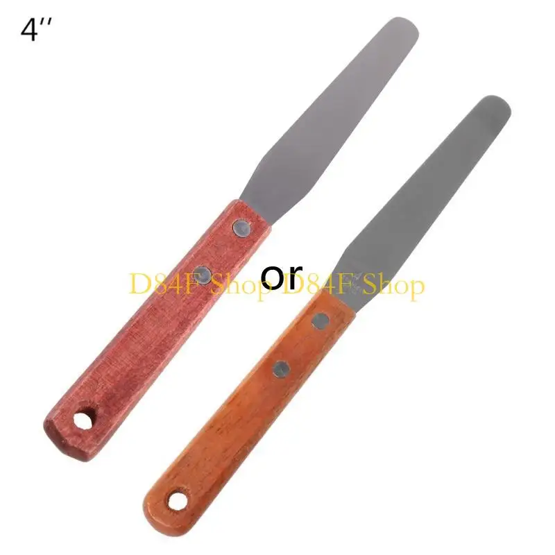 D84F 스테인레스 스틸 잉크 페인트 접착제 혼합 칼 그리기 주걱 긁힌 자국 질감 스크랩