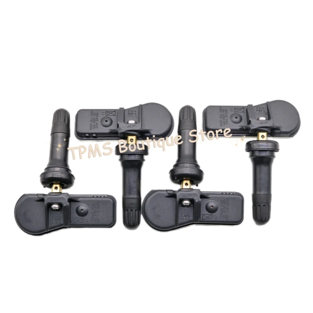 9802003680 9811536380 نظام أجهزة استشعار إطارات السيارة مستشعر TPMS 4 قطعة 433 ميجا هرتز لبيجو 301 207 SW 408 5008 508 شريك Tepee RCZ