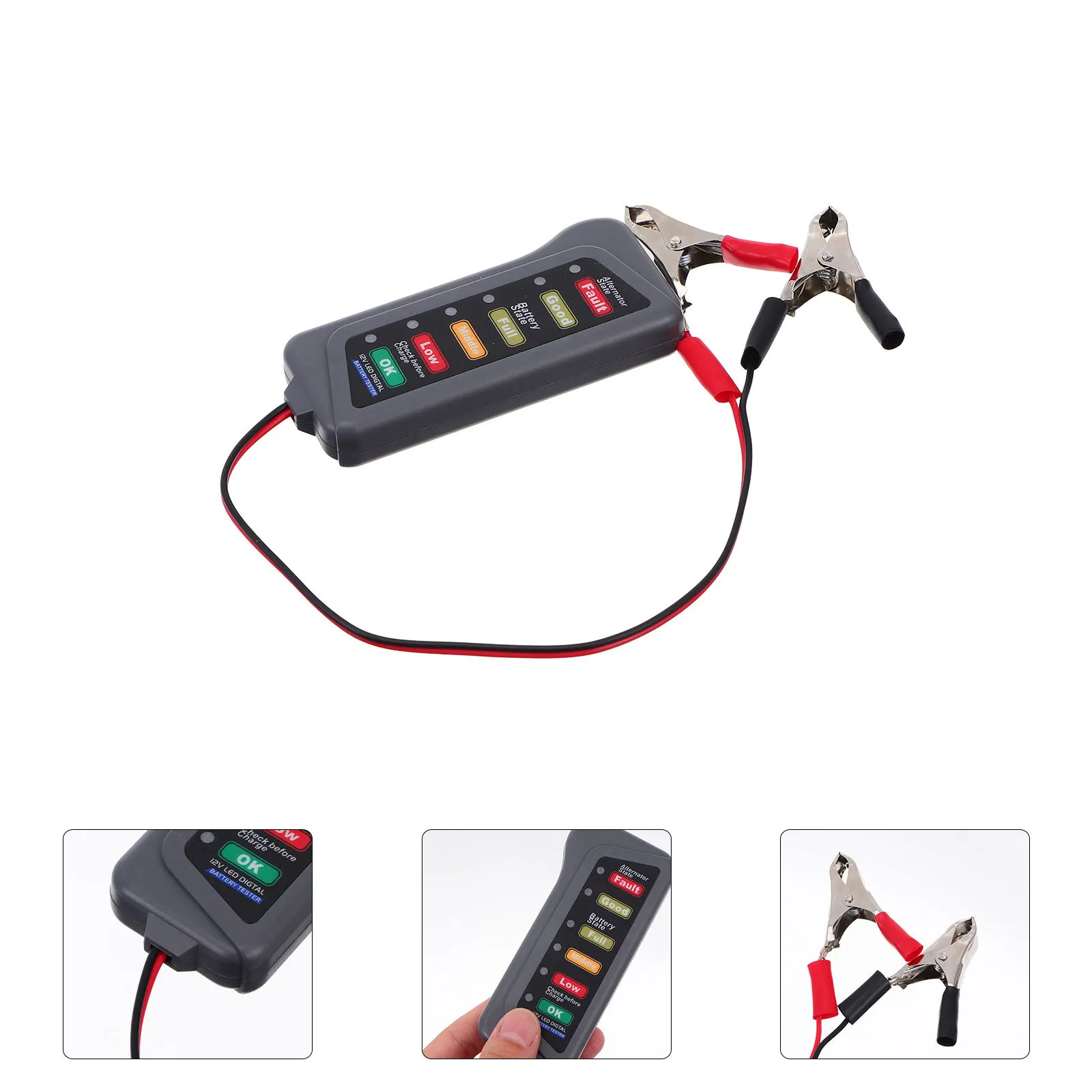 

Car Alternator Tester Digital 12V Automotive LED Indicator Smart Analyzer Accurate Measurement for Cars