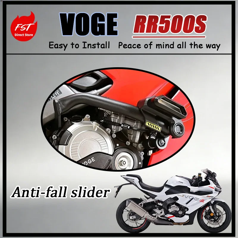

FOR VOGE RR500S Frame Slider Bobbins Kit CNC Aluminum Anti-Scratch Protector Impact-Absorbing Crash Pads for Motorcycle Safety