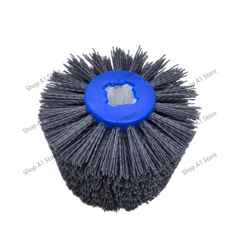 Cross Inner Core Abrasive Nylon Wheel Brush, Wood Sanding & Polishing Brush for Furniture Root Carving