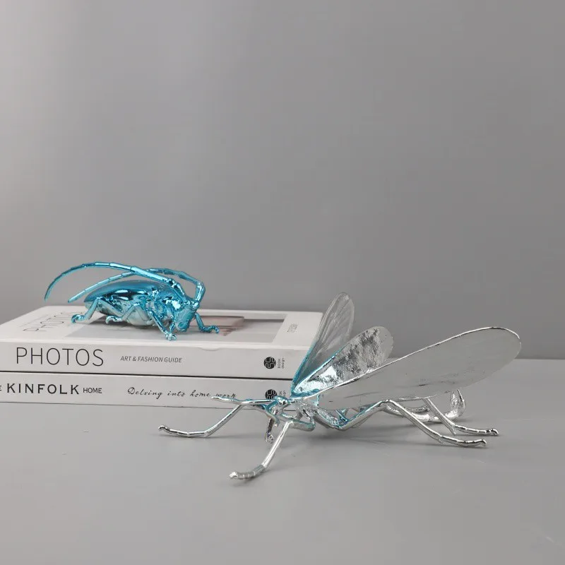 

Современная простая металлическая гальваника, скульптура насекомых, орнамент, поделки ручной работы в виде животных, легкие роскошные подарки премиум-класса