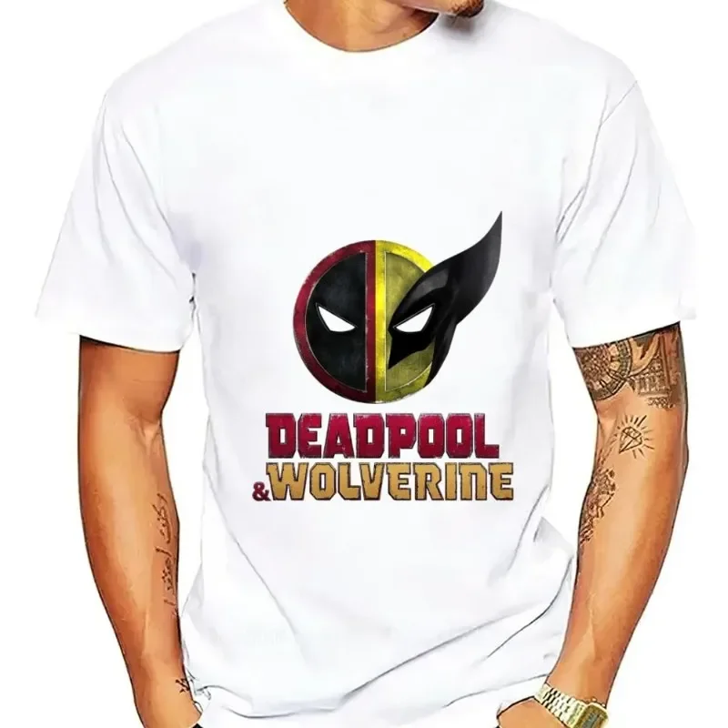 Deadpool Wolverine T Shirt Men Couple Combination Women Clothes Short Sleeve Collar Fashion