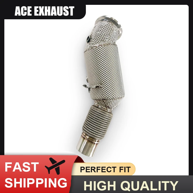 ACE High Flow Downpipe for BMW 230i 225i 530i G42 2.0T B48 High Quality SUS304 Exhaust Pipe with Three Ternary Catalytic Header