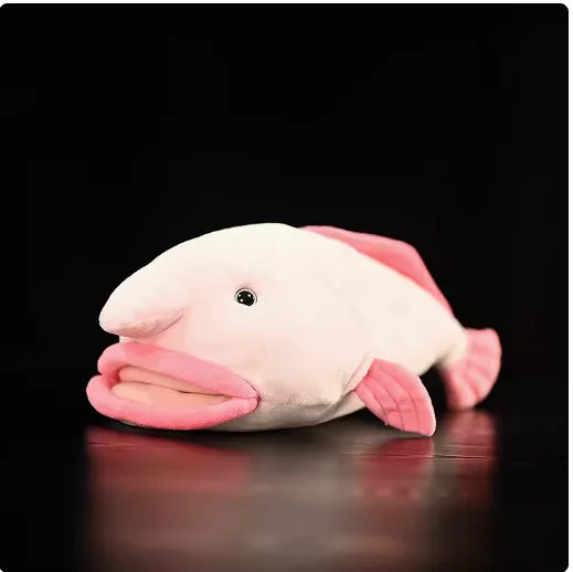 33cm  Simulation Funny Fish Plush Toys Stuffed Soft Animal  Original water drop fish doll sad Fish  for Kids Girls Xmas Gift