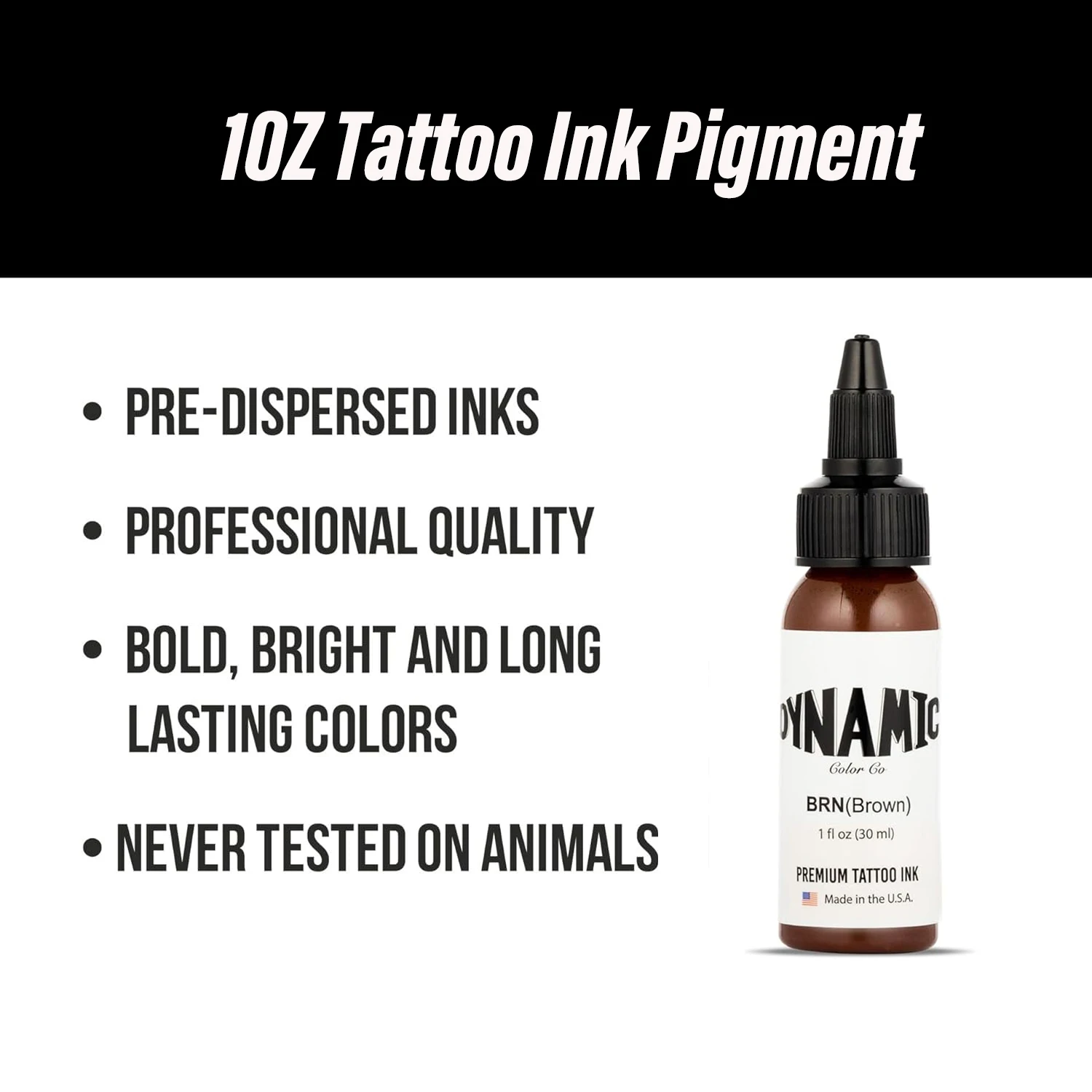

BRN 30ML/Bottle Brown Tattoo Ink Professional Tattoo Pigment Permanent Skin Body Art Tattoo Ink Natural Plant Extract Pigment