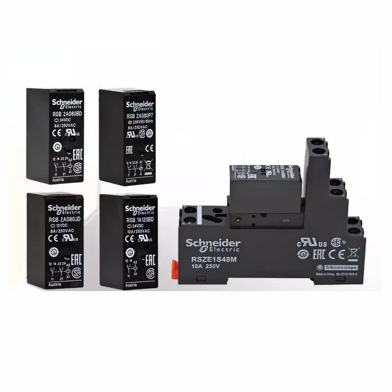 شنايدر-مرحل كهرومغناطيسي مصغر ، RSB ، 2A080P7 ، BD ، 1A120BD ، DC24V ، ac230 v