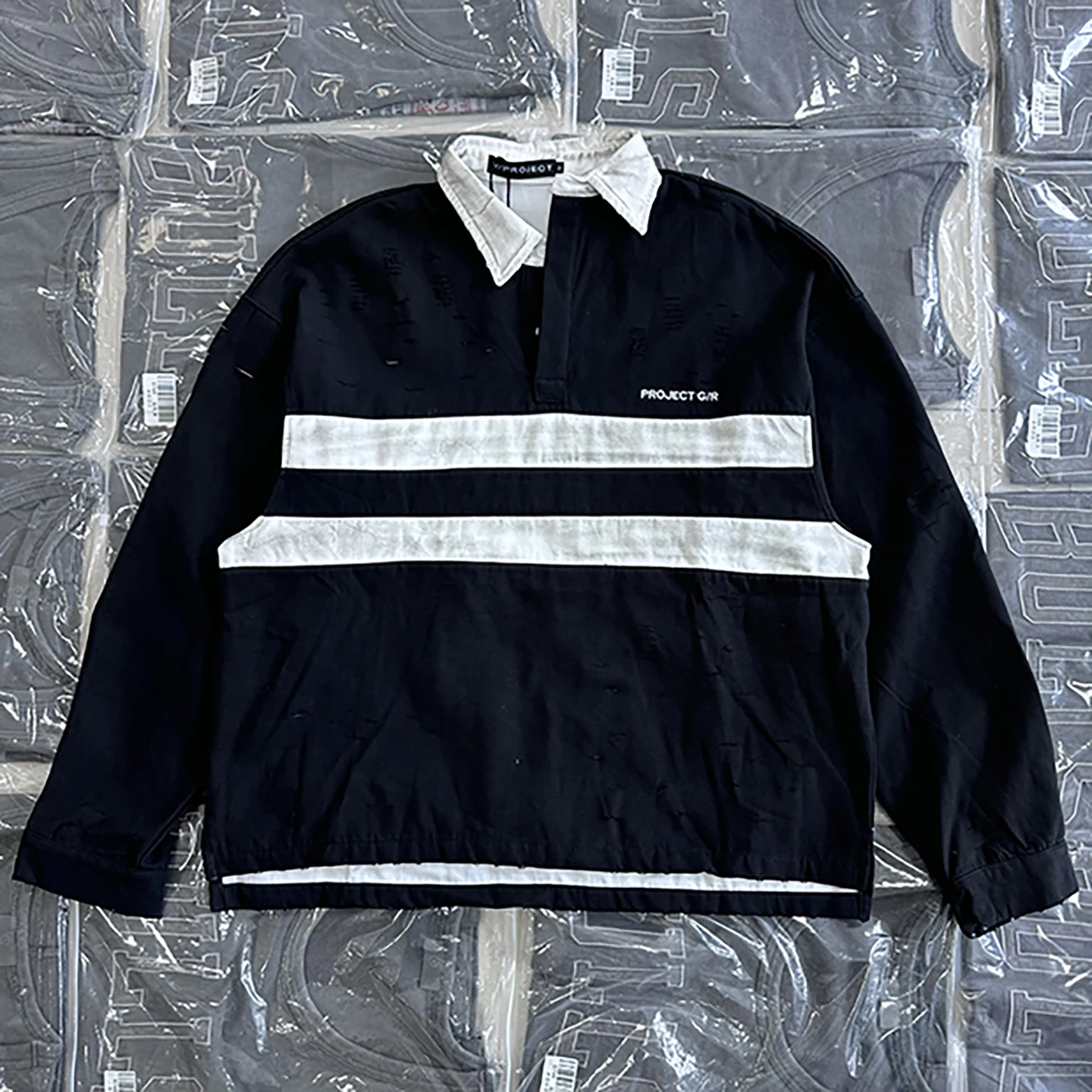 

Ретро Distred American High Street с вышитыми надписями Асимметричная длинная све irt Jaet Молодежная одежда свободного покроя Res...