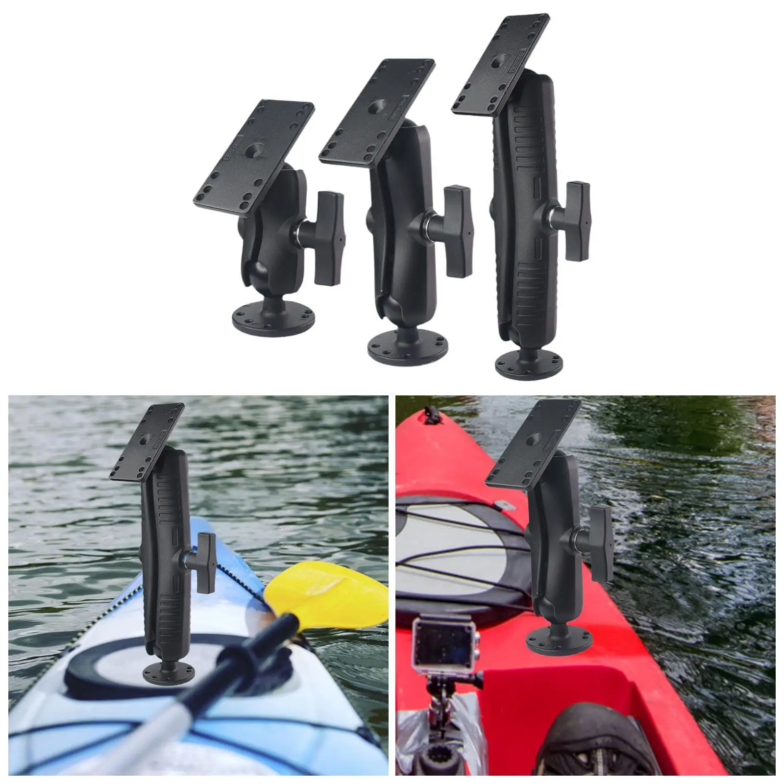 Fish Finder Mount Holder Adjustable Rotatable Aluminum Alloy Depth Finders Mount