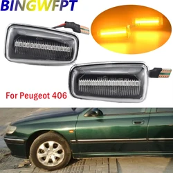 For Peugeot 306 106 406 806 Expert Partner For Citroen Berlingo Jumpy Saxo Xantia XM Dynamic Turn Signal Side Marker Light 2X