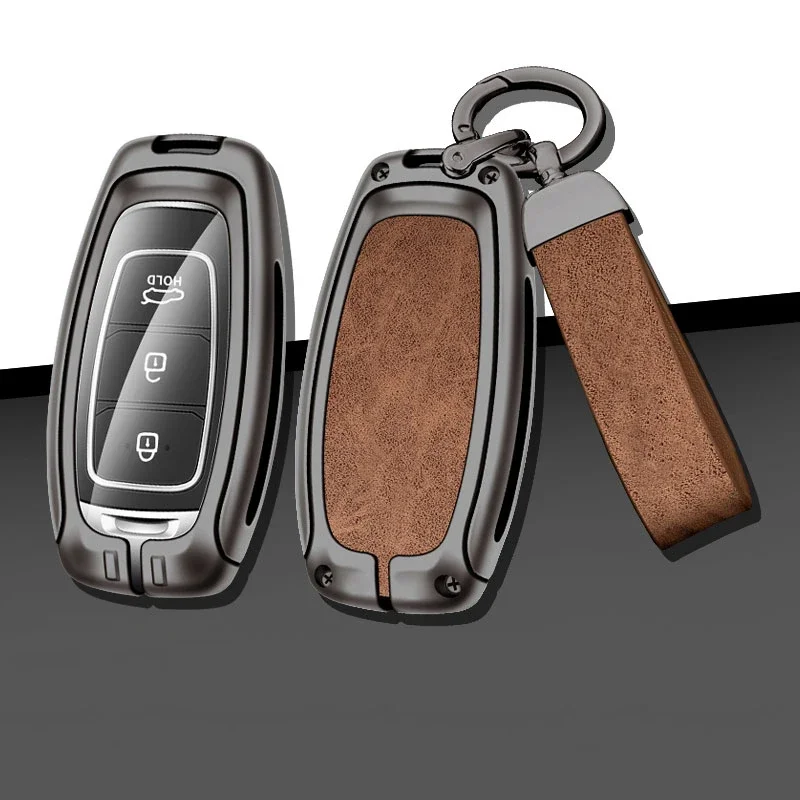 Автомобильный металлический чехол для ключа, чехол-брелок для Mitsubishi Outlander Xpander Triton ASX LANCER Pajero Sport 3 2020G Eclipse Cross L200