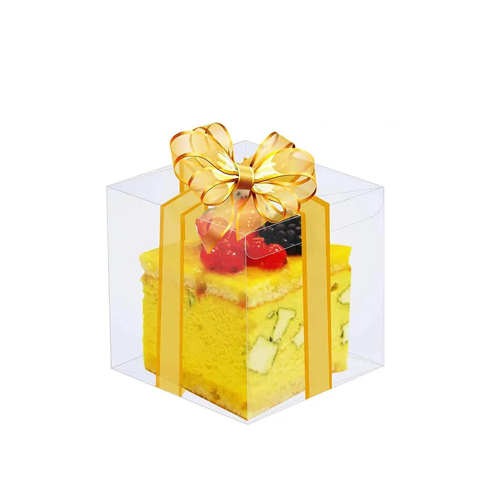

20 Pcs Gift Boxes 6x6x6cm Transparent Plastic Wedding Birthday Party Favor Containers Storage Cases C y Packaging