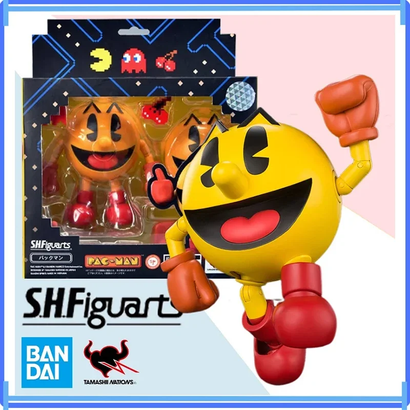 Bandai In Stock Shf Pac-Man Shfiguarts Pacman Anime Action Model