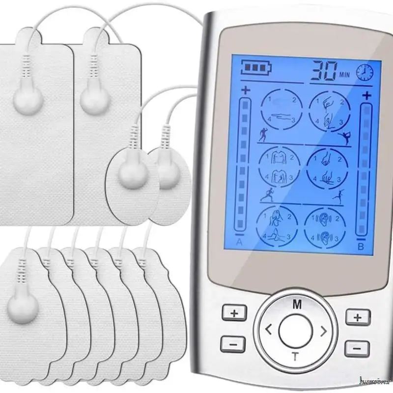 24 Modes Dual Channel TENS EMS Electronic Pulse Massager Muscle Massager Meridian Physiotherapy Instrument