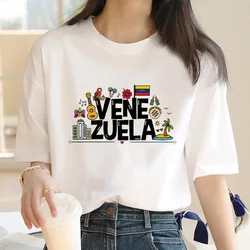 Venezuela tshirt damski Y2K grafika anime t shirt dziewczyna projektant y2k odzież