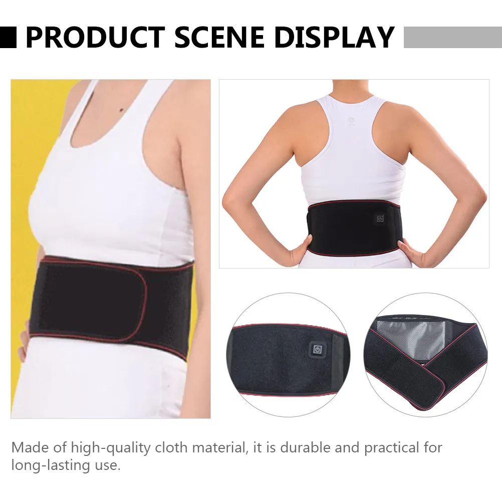 

Электрический согревающий пояс-накидка для поясницы с USB-зарядкой, прочный, для тепловой терапии, с карманом для моксотерапии, для здоровья и ухода за спиной, практичный, зимний