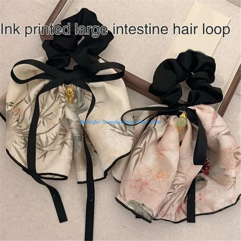 E56A 여성용 편안한 HScrunchies 대형 탄성 헤어 밴드 헤어 Scrunchy Bobbles 소프트 헤어 액세서리