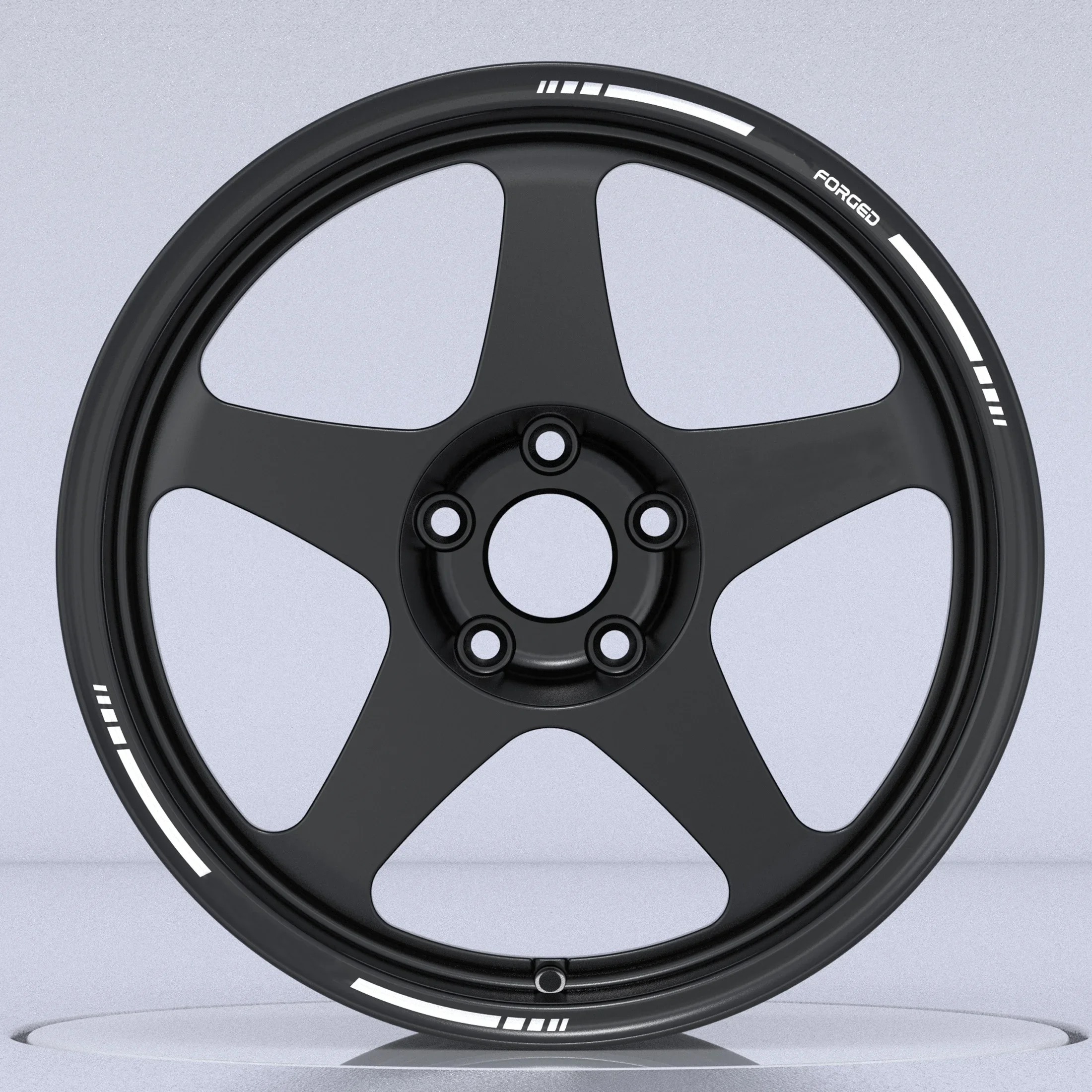

For Alloy Wheels for Ford Passenger Cars 18-23 Inch Racing Single Off-road Forged Bright Groove 35mm New Competition Black Model