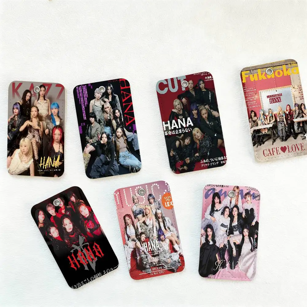 

H-HANA Kpop Cartoon Card Keychain Anime Fashion Pendant Bag ID Door Card Case Bus Card Cute Adult Birthday Gift
