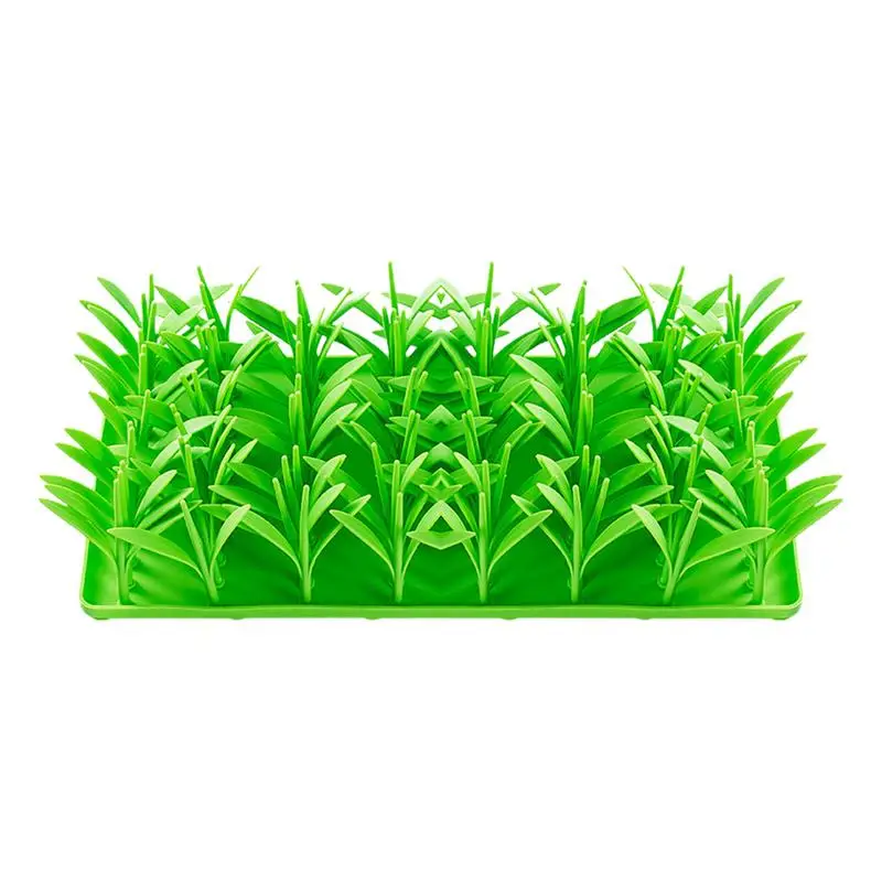 

Silicone Slow Food Mat Grass Dog Snuffle Pad Grass Mats For Cats Cat Foraging Mat Non-Slip Base For Large Medium Small Breed Dog