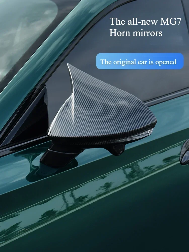 For 23 MG 7 Horn Rearview Mirror Covers, Reversing Mirror Protective Shell Accessories