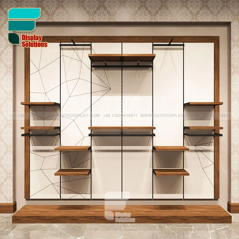 {customized}Garments Shop Interior Design Clothing Display Rack Clothing Display  Display Racks Clothing Store