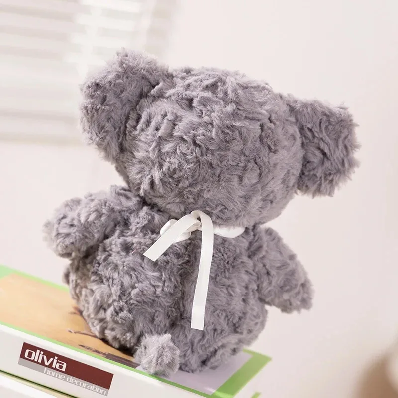 23cm morbido elefante grigio peluche grande elefante giocattoli animali di peluche peluche cuscino di peluche per bambini giocattoli per neonati regalo giocattolo per bambini carino