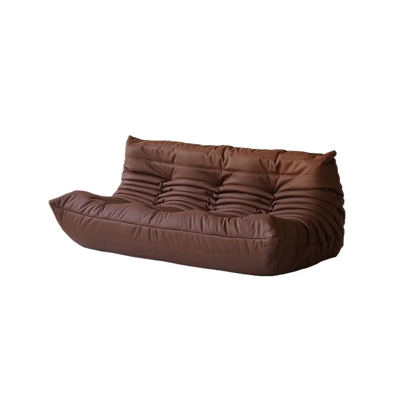 Sofa dwuosobowa Haute Couture Togo Caterpillar, designerska sofa w stylu casual, sofa relaksacyjna.