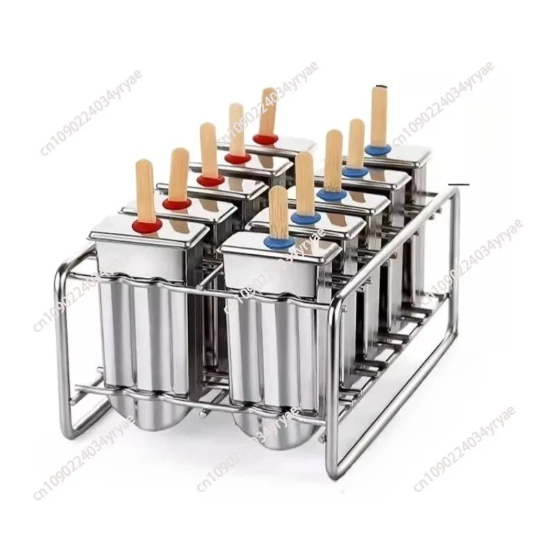 

Stainless Steel Ice Cream Pop Mould Lolly Popsicle Holder for Home Kitchen