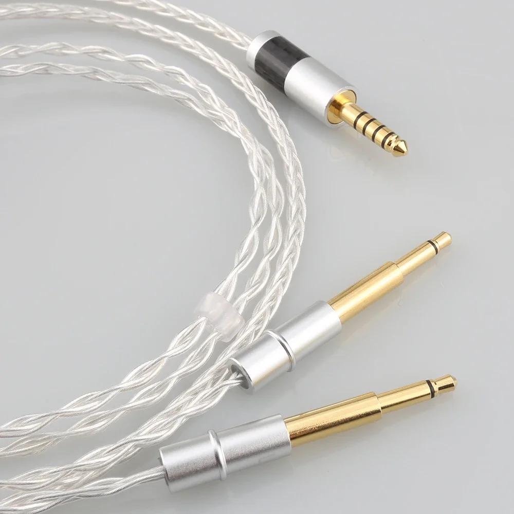 OCC Silver Plated HiFi Cable with 4.4MM Balanced Male for MEZE99 Classics 99neo NEO NOIR Headphone for Sony WM1A, NW-WM1Z, PHA-2