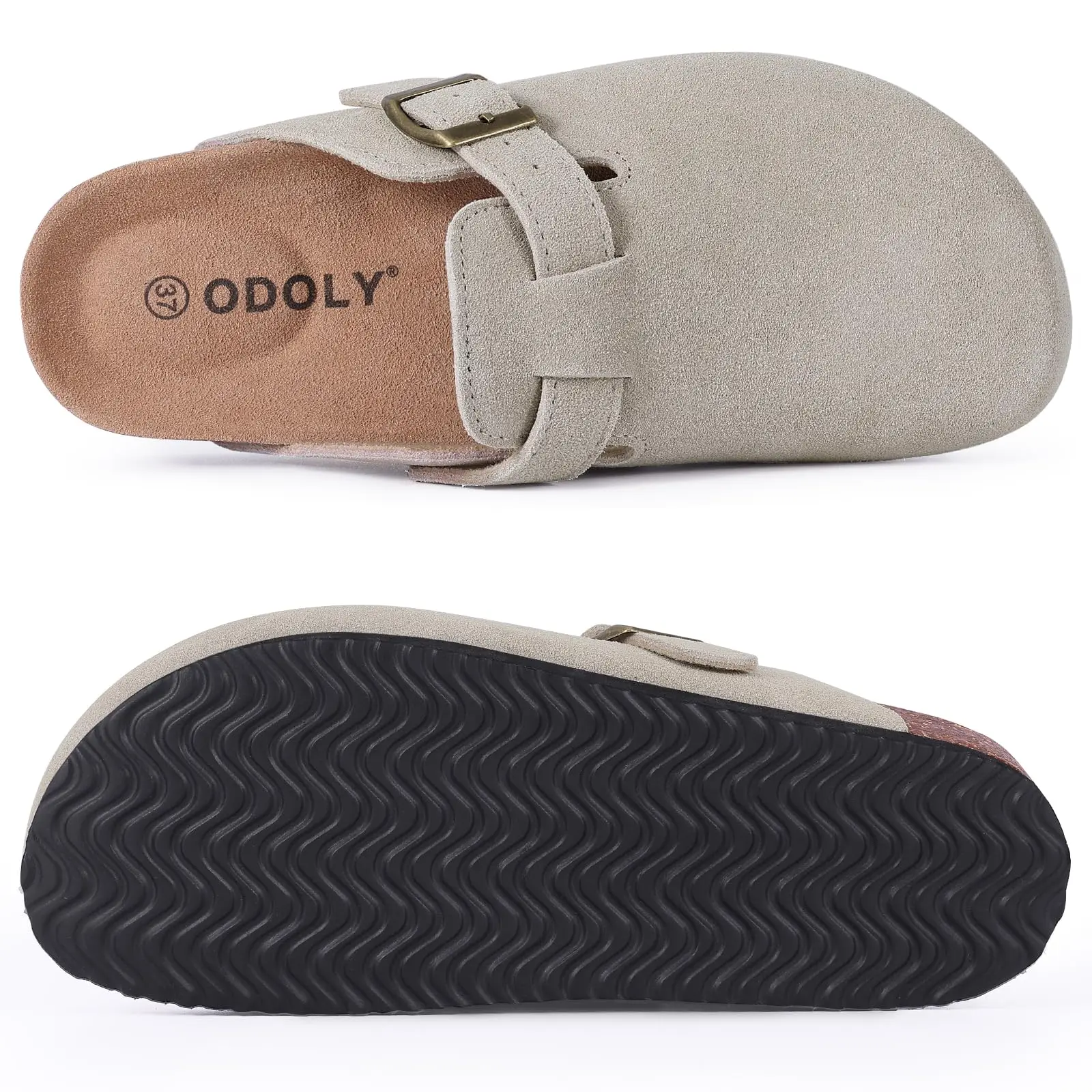 Shevalues, zapatos clásicos de patata para hombre, toboganes de playa al aire libre, zuecos de verano para mujer, sandalias planas de gamuza a la moda con soporte para arco