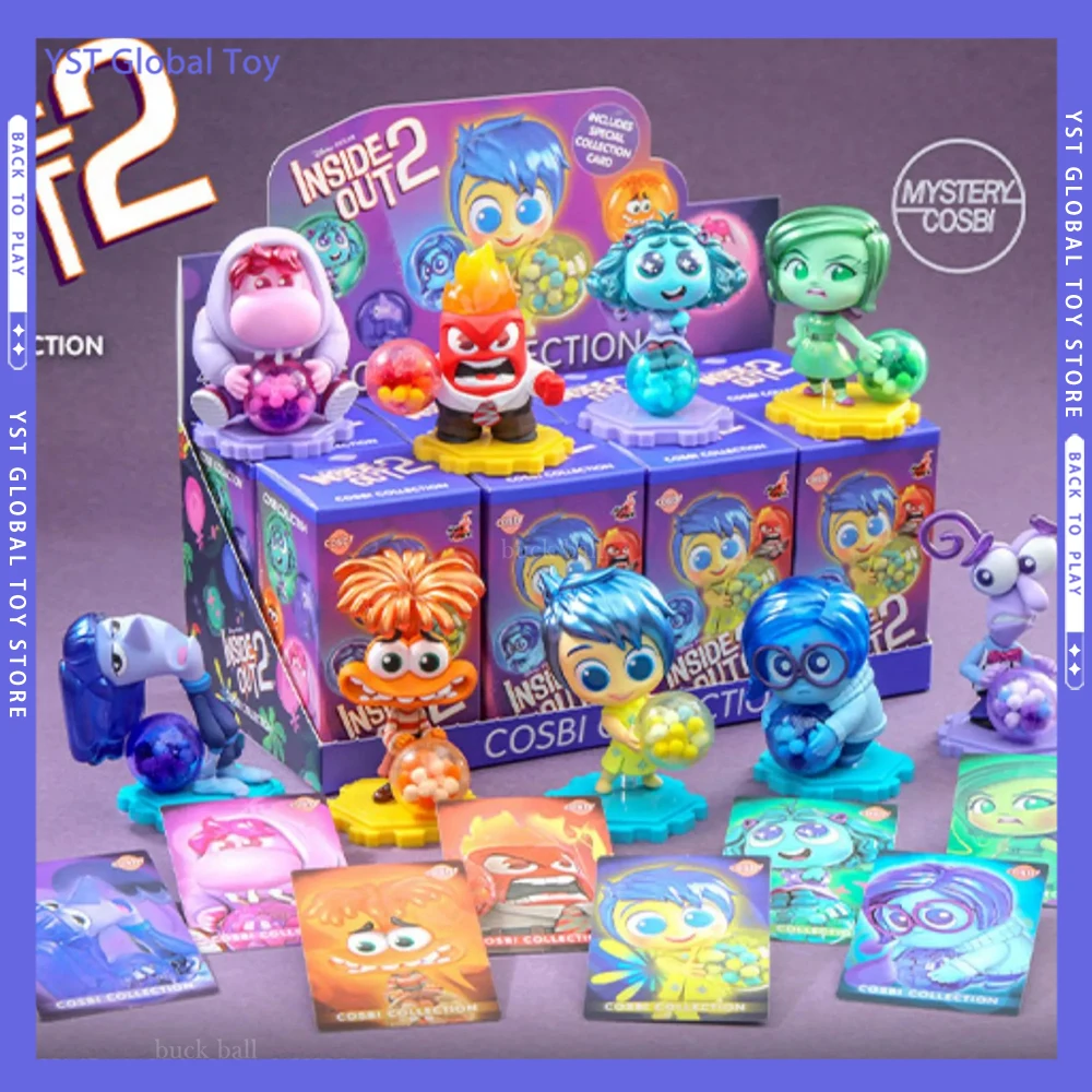 

New Hot Toys Inside Out2 blind box Anime Figure new Pixar Joy Sadness Anger Disgust Collection Figurine Peripheral Gifts