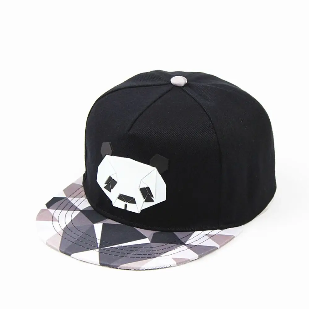 Casual Black Grey Outdoor Baseball Cap Visor Panda Style Baseball Hats Adjustable Sport Trucker Hat Unisex Couple