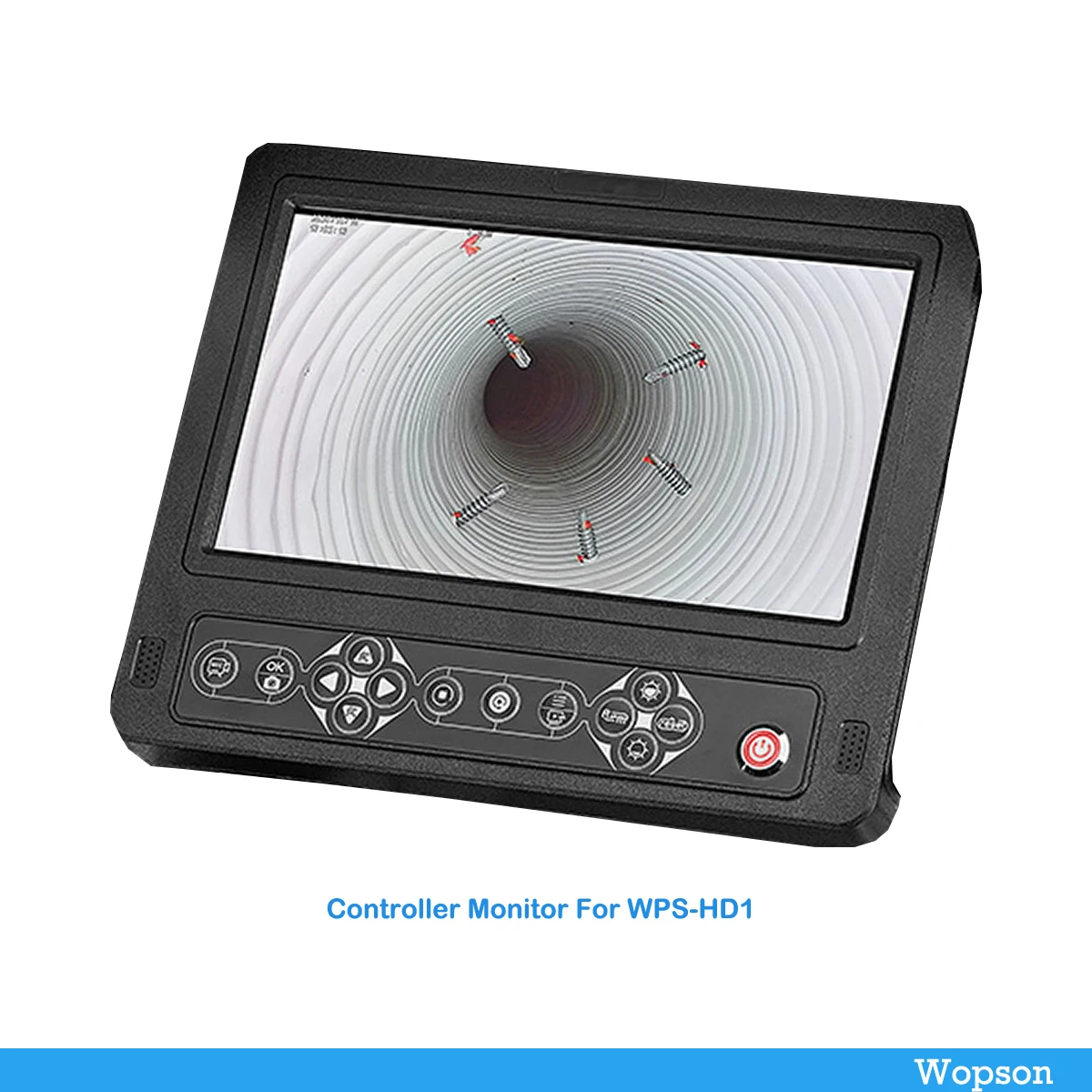 

10.1'' HD Monitor For Sewer Drain Camera WOPSON FH1 23MM 1080P Drain Sewer CCTV Pipe Inspection Camera Meter Counter