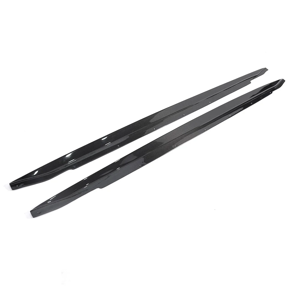 

For BMW M3 G80 2021+ SKD Style Double-sided carbon Dry Carbon Fiber Side Skirt Set Extension Rocker Panel