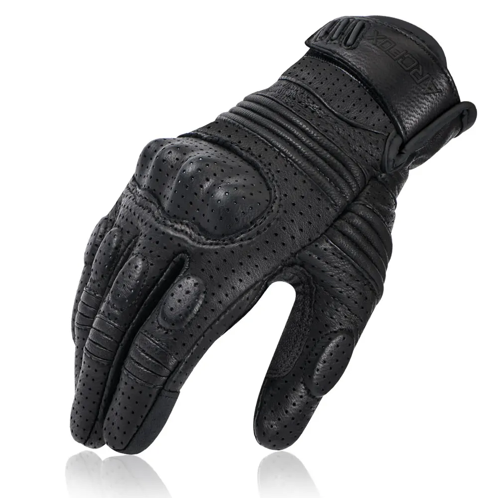 Men Motorcycle Gloves Winter Leather Protective Touchscreen Guante for KTM EXC 390 Duke Motorcross Cycling Perforated Moto Luvas