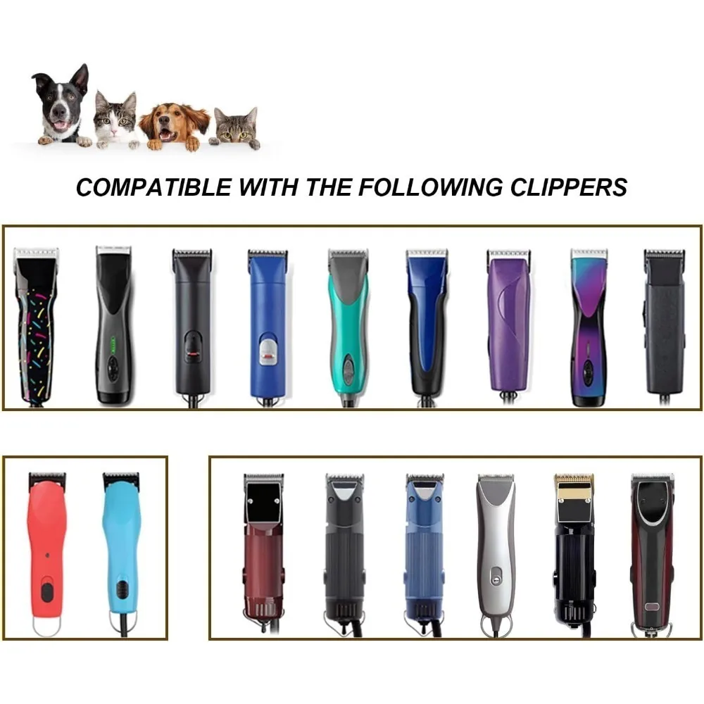 3F,4F,5F,7F #,10 #,30 #,40 #, 50 # Professionelle Haustier-Hundeschneidemaschine, passend für die meisten Andis, Oster A5, Wahl KM Clippers, Tierschneidemaschinen – Detail 6