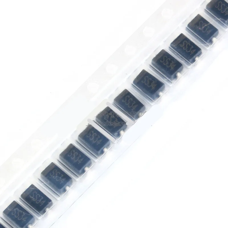 100PCS SS34 1N5822 IN5822 3A/40V SMA SMB SMC Schottky Diode