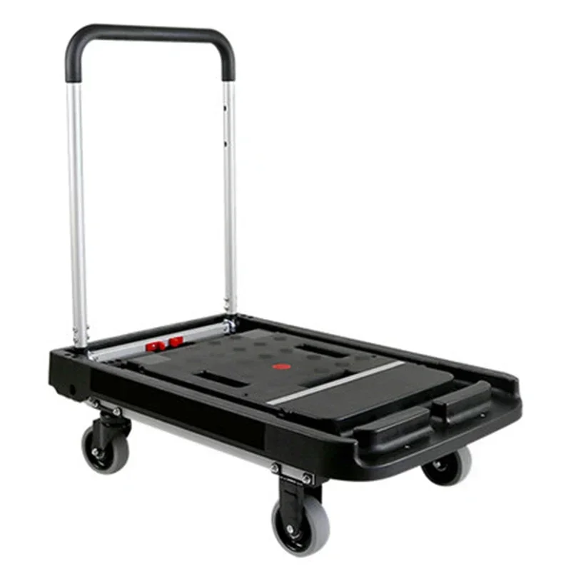 

Accessories wheels New Heavy Duty Portable Flatbed Trolley Carts Four Wheels Transport Lightweight Hand Carts ZH250