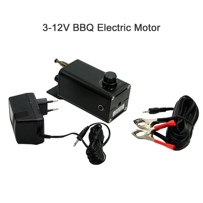 BBQ Motor Rotisserie Electric Rotating Motor Grill Barbecue Spit Rotisserie Motor Moteur Tournebroche Adjustable Speed 3-12V